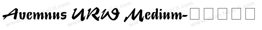 Avemnus URW Medium字体转换